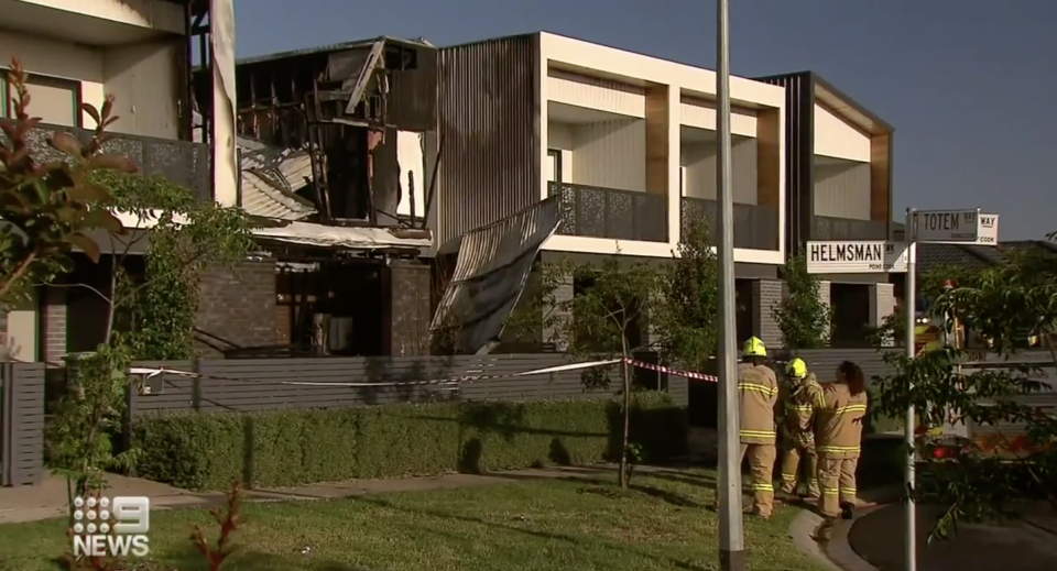 A Point Cook home where a fire killed a baby and two adults.