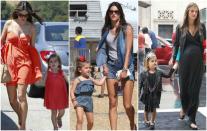 <p>Anja Louise, la hija de Alessandra Ambrosio, ya tiene 9 añitos, pero cuando era más pequeña su mamá también acostumbraba a seguir esta moda. No iban con las mismas prendas, pero coincidían en el color y en el tipo de ropa. (Foto: Gtres). </p>