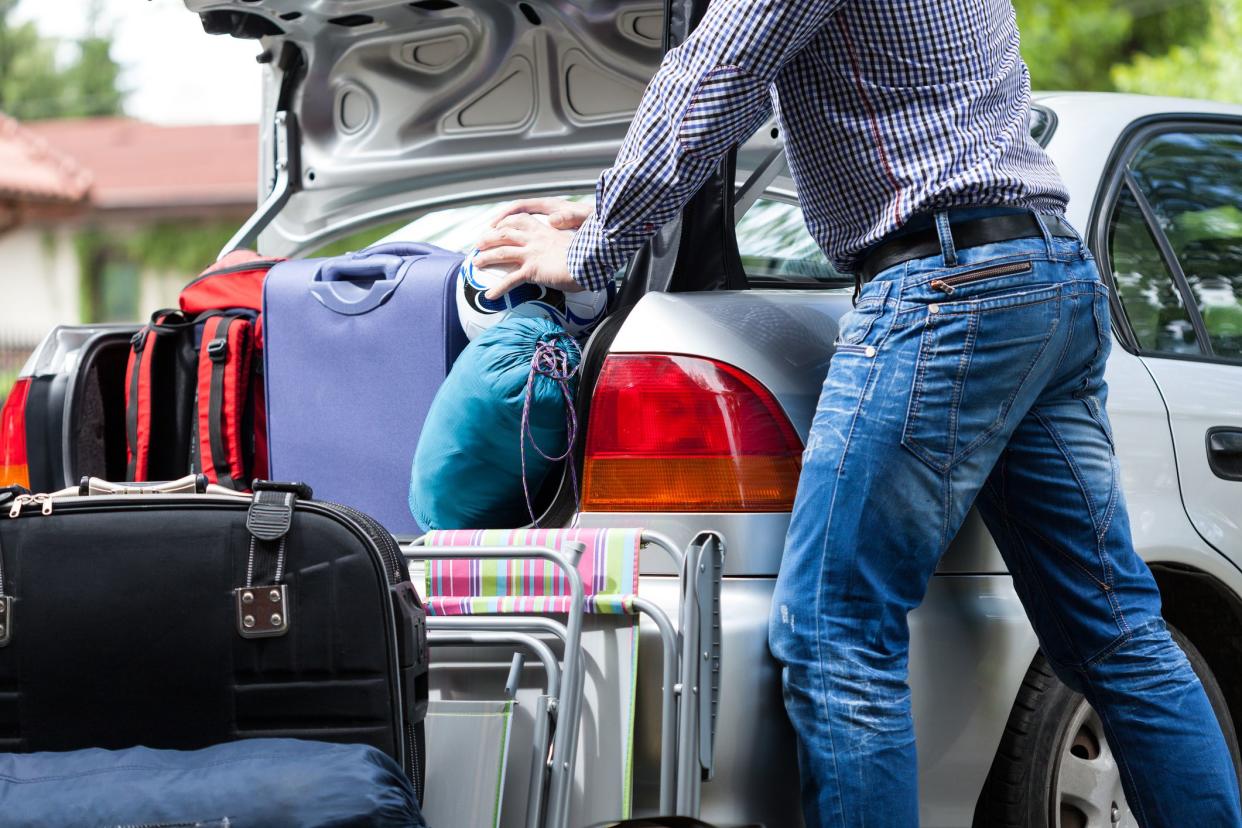 Too little car trunk for family luggage