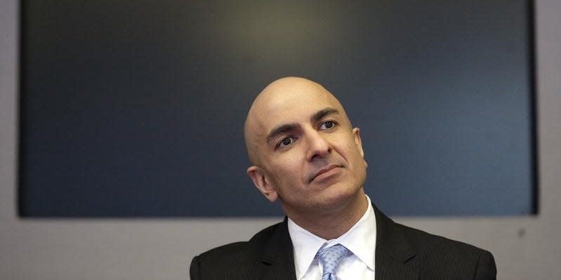 Minneapolis Fed President Neel Kashkari speaks during an interview at Reuters in New York February 17, 2016. REUTERS/Brendan McDermid 