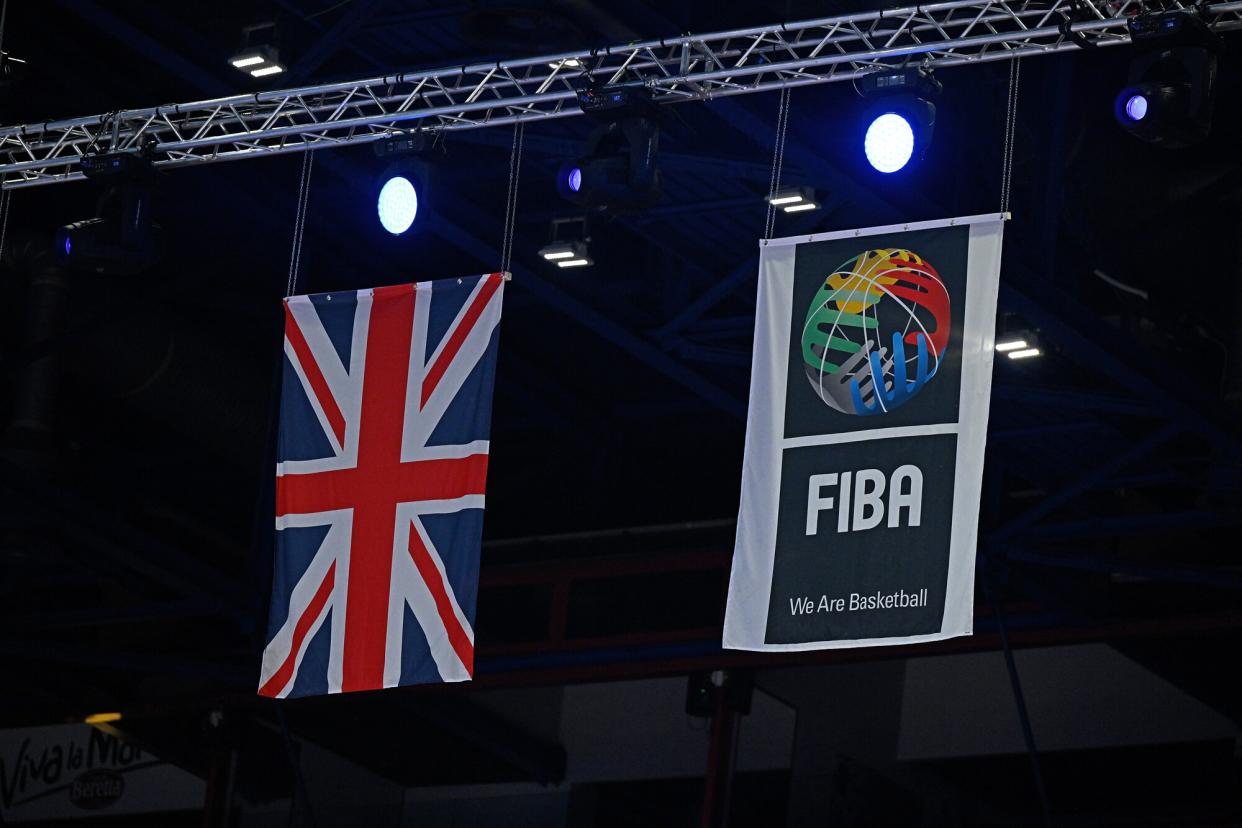 General view inside the stadium prior to the FIBA EuroBasket 2022 group C match between Great Britain and Italy at Forum di Assago on September 08, 2022 in Milan, Italy. Great Britain have asked FIBA to postpone the game following the death today of Queen Elizabeth II at Balmoral Castle in Scotland on September 8, 2022.