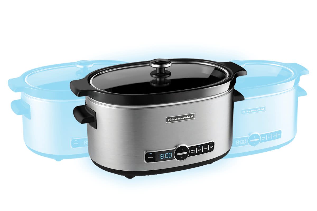 KitchenAid KSC6223SS 6-Qt. Slow Cooker with Standard Lid - Stainless Steel