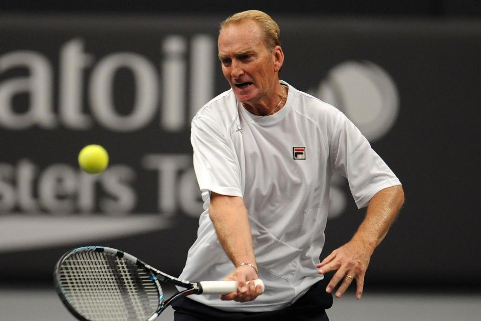 Peter McNamara during match against Mansour Bahrami Andrew Castle at the Statoil Masters Tennis at the Royal Albert Hall in 2012 Photo: Getty Images