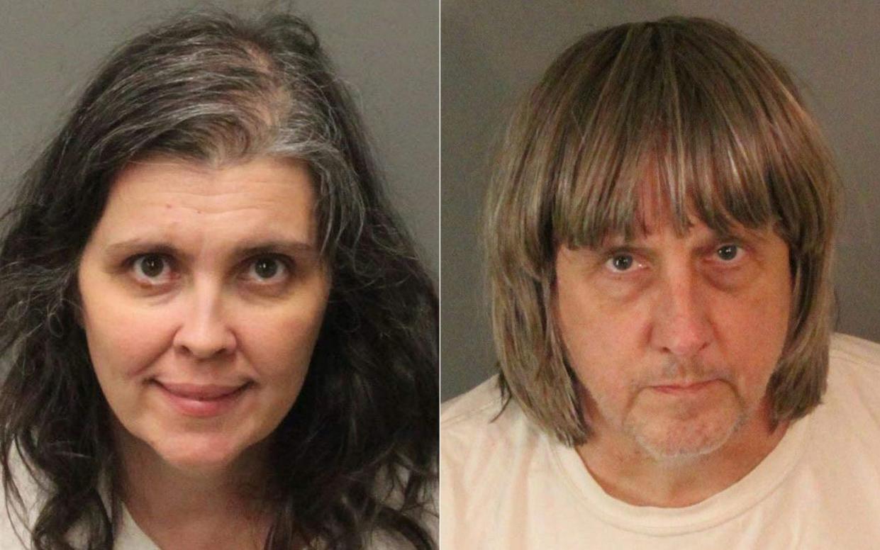 Louise and David Turpin will serve 25 years in prison before they're eligible for parole - AFP