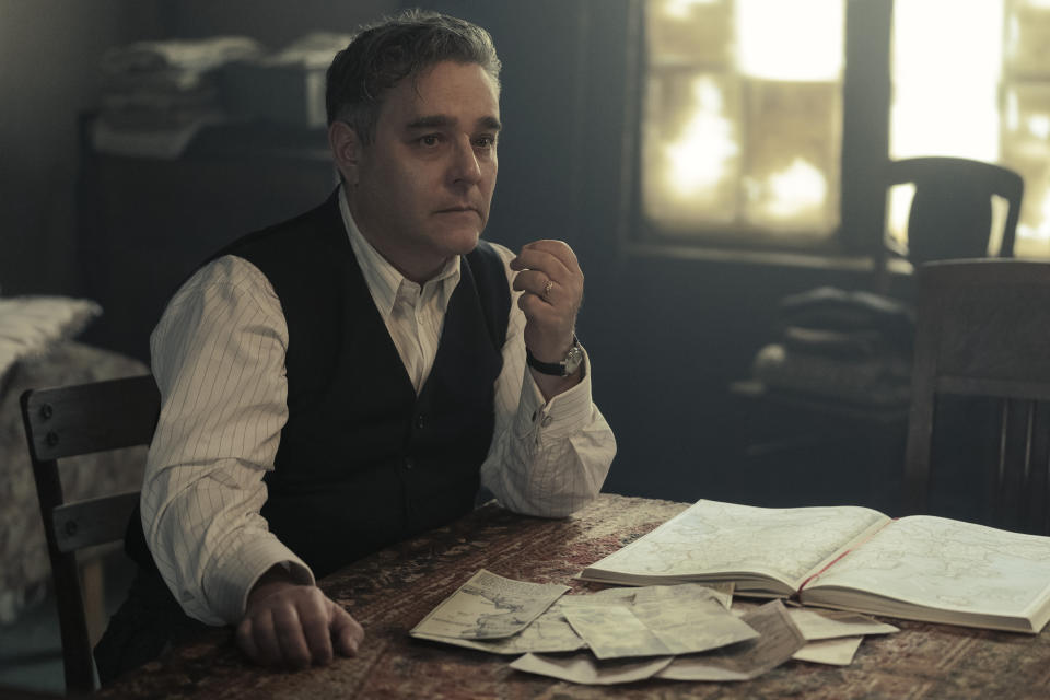 Andy Nyman as Hermann van Pels in A SMALL LIGHT. (Credit: National Geographic for Disney/Dusan Martincek)