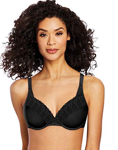 Bali womens Passion for Comfort Light Lift Underwire Df0082 Full Coverage Bra, Black Lace, 34C US