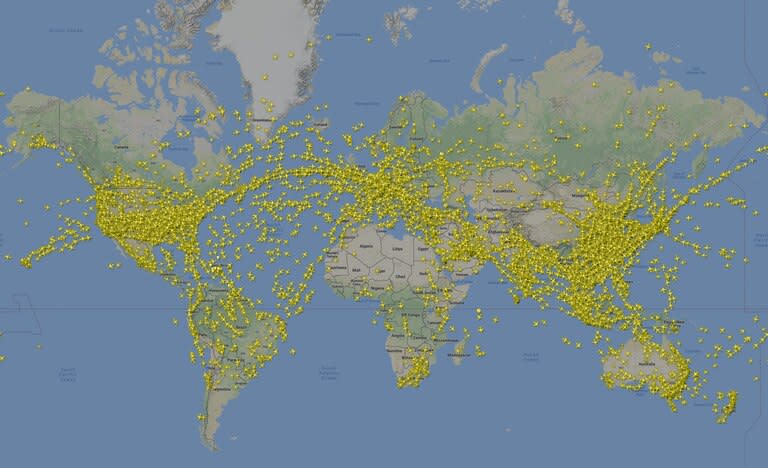 Mapa de Flightradar24