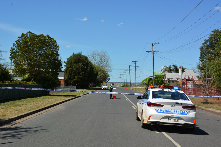 Ian Pullen was mowed down on Carrington Street in Glenridding in NSW.