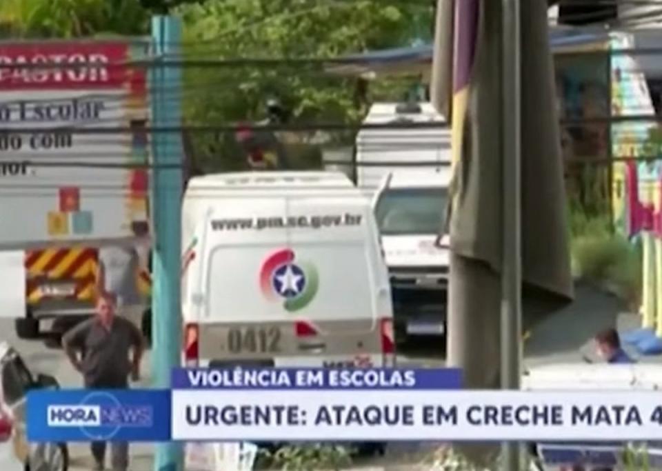巴西聖卡塔里納州一間托兒所，驚傳男子砍殺幼童事件，造成4死5重傷慘劇。