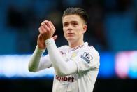 Manchester City v Aston Villa - Barclays Premier League - Etihad Stadium - 25/4/15 Aston Villa's Jack Grealish applauds the fans at full time Action Images via Reuters / Jason Cairnduff