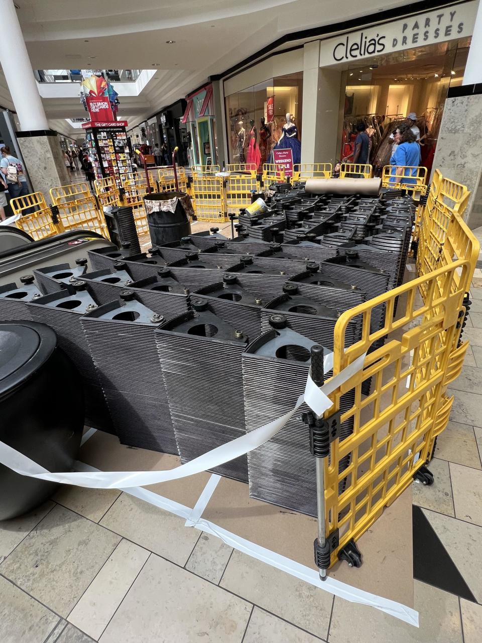 A deconstructed escalator