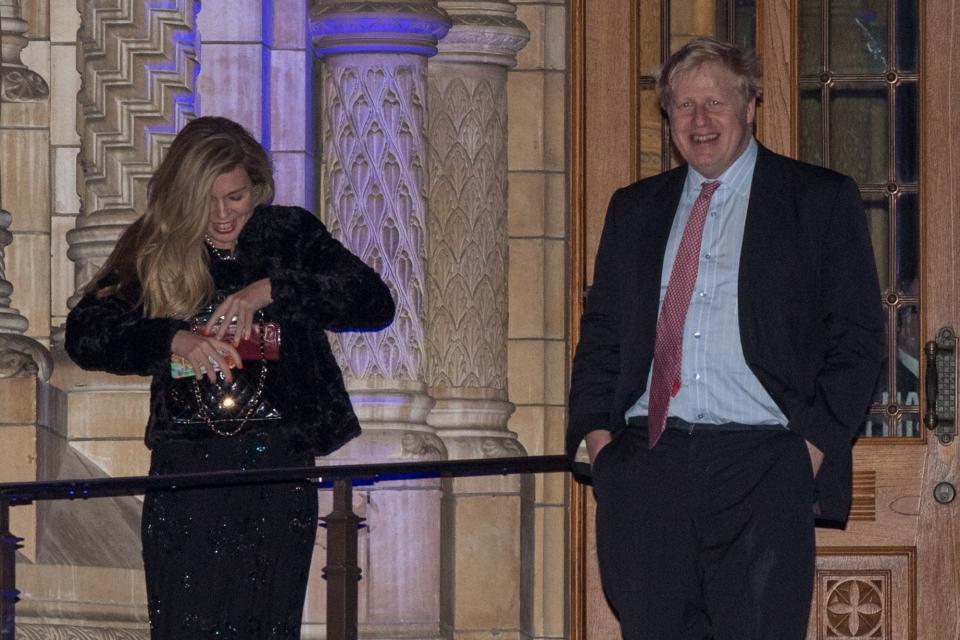 Boris Johnson and Carrie Symonds pictured together last year (Getty Images)