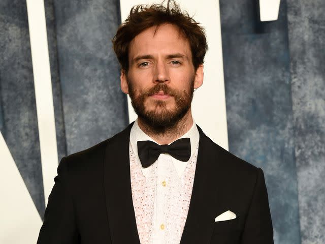 <p>Jon Kopaloff/Getty</p> Sam Claflin in 2023.