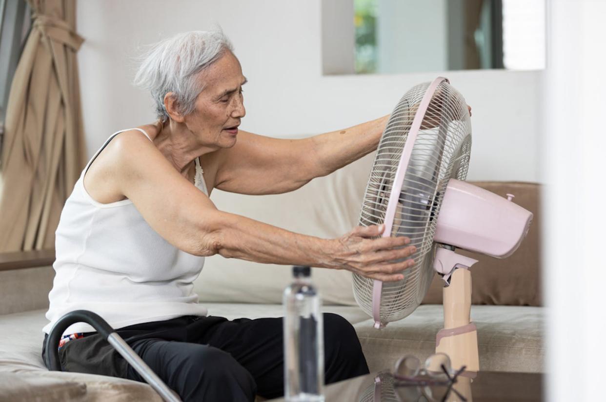 <a href="https://www.shutterstock.com/image-photo/overheated-asian-senior-woman-sweatinghigh-temperature-1954041304" rel="nofollow noopener" target="_blank" data-ylk="slk:Shutterstock;elm:context_link;itc:0;sec:content-canvas" class="link ">Shutterstock</a>