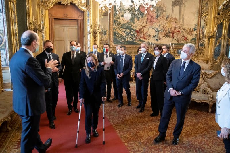 Italian President Sergio Mattarella holds talks at the Quirinale Palace in Rome