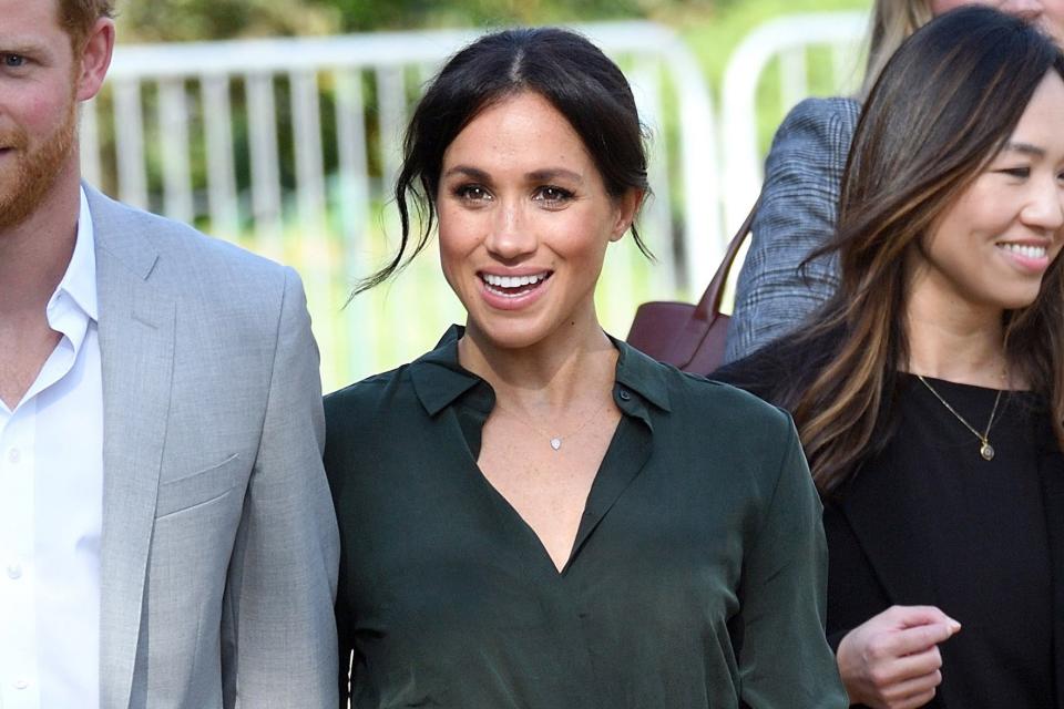 Entertainment Tonight has unearthed an old interview from Hello! magazine in which Meghan Markle reveals she has a present for her future child.