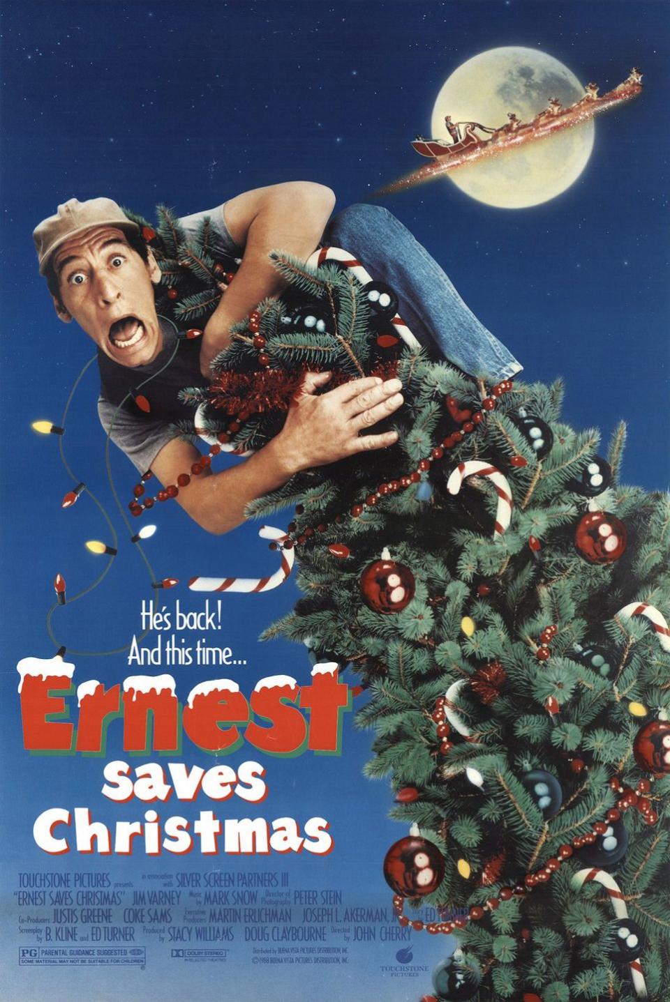 <p>Santa Claus is on the hunt for his successor — and kooky but lovable Earnest is here to help save the day.</p><p><a class="link " href="https://www.amazon.com/Ernest-Saves-Christmas-Jim-Varney/dp/B003QSHMH2?tag=syn-yahoo-20&ascsubtag=%5Bartid%7C10067.g.38414559%5Bsrc%7Cyahoo-us" rel="nofollow noopener" target="_blank" data-ylk="slk:WATCH NOW;elm:context_link;itc:0;sec:content-canvas">WATCH NOW</a></p>