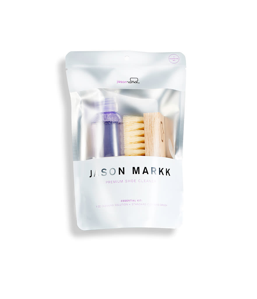 <p>Jason Markk Essential Kit, $16, <a rel="nofollow noopener" href="http://jasonmarkk.com/collections/products/products/3691-4-oz-premium-kit-1" target="_blank" data-ylk="slk:jasonmarkk.com;elm:context_link;itc:0;sec:content-canvas" class="link ">jasonmarkk.com</a></p>