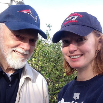 Alicia Witt and her father, Robert, shown in an Instagram post.