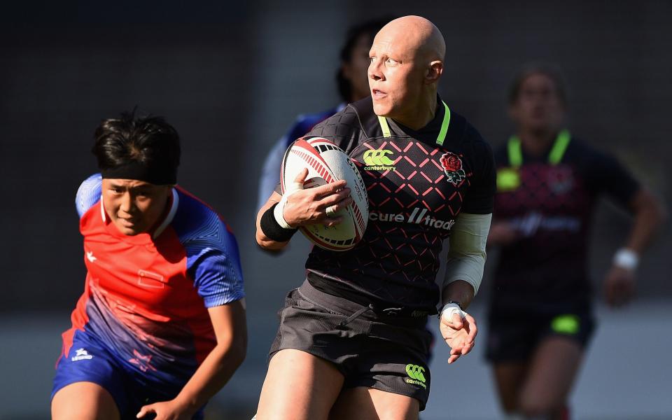 Fisher in action for England Sevens - GETTY IMAGES