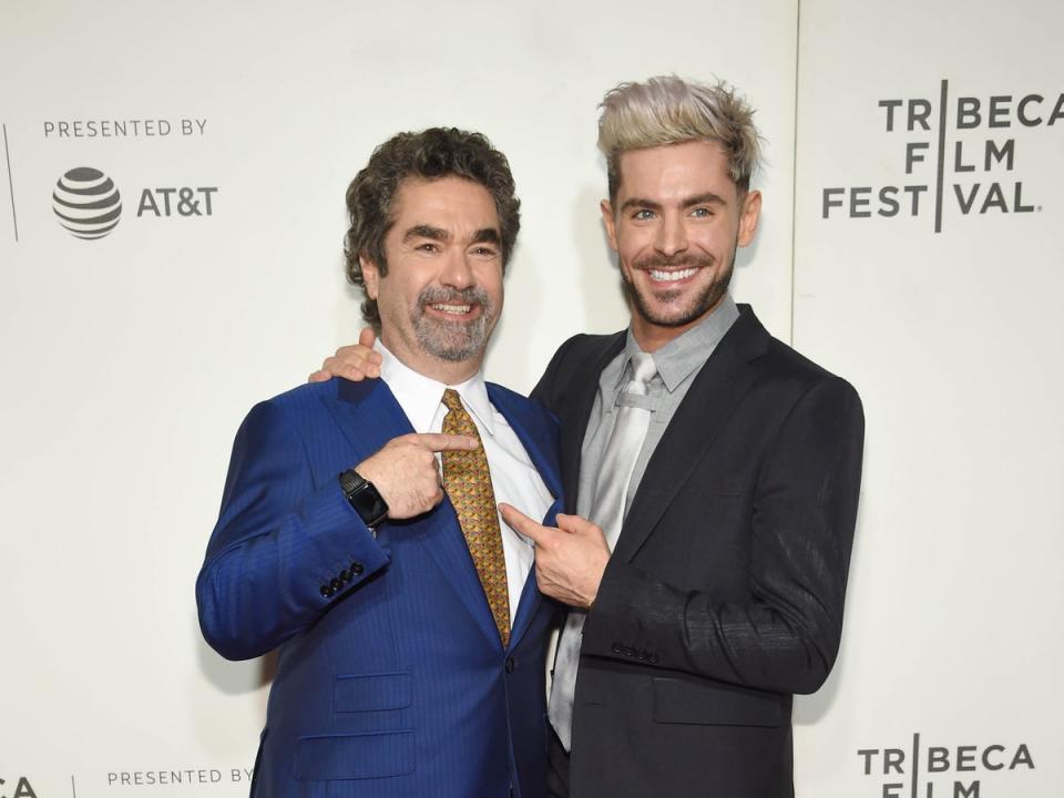 Joe Berlinger (left) and his ‘Extremely Wicked’ star, Zac Efron (Dimitrios Kambouris/Getty Images for Tribeca Film Festival)