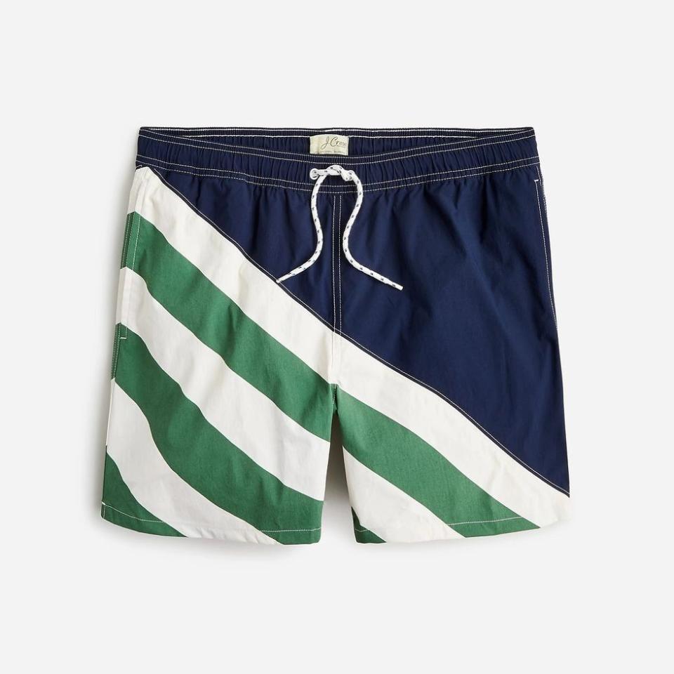 <p><a href="https://go.redirectingat.com?id=74968X1596630&url=https%3A%2F%2Fwww.jcrew.com%2Fm%2Fmens%2Fcategories%2Fclothing%2Fswim%2F6-inch-swim-trunk%2F6quot-stretch-swim-trunk-in-dots%2FMP938&sref=https%3A%2F%2Fwww.menshealth.com%2Fstyle%2Fg44174502%2Fbest-swim-trunks-for-men%2F" rel="nofollow noopener" target="_blank" data-ylk="slk:Shop Now;elm:context_link;itc:0;sec:content-canvas" class="link ">Shop Now</a></p><p>Stretch Swim Trunk with ECONYL® Nylon</p><p>$69.00</p>