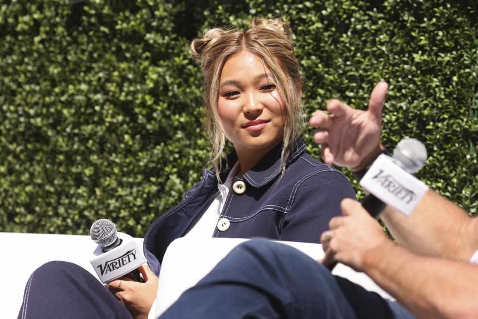 Chloe Kim speaks onstage at Variety's Sports & Entertainment Breakfast presented by City National Bank at the Maybourne Beverly Hills on July 21, 2022