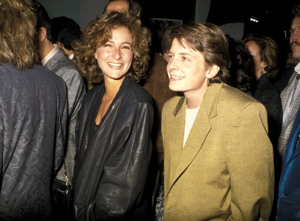 Michael J. Fox and Jennifer Grey in 1986