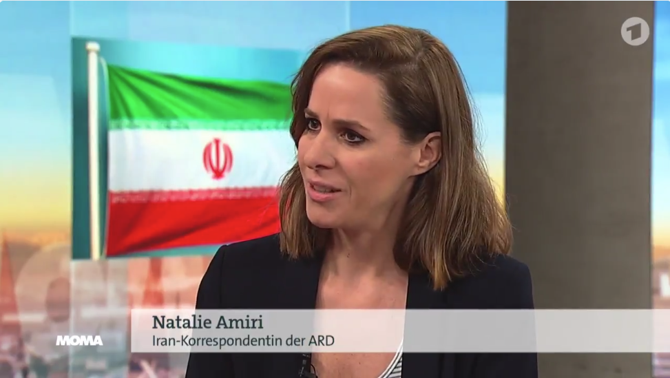 Journalistin Natalie Amiri im „ARD-Morgenmagazin“. (Bild: ARD Screenshot)