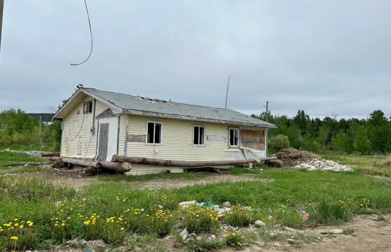 A home in St. Theresa Point First Nation, a remote fly-in community of about 5,200 people in northeastern Manitoba.
