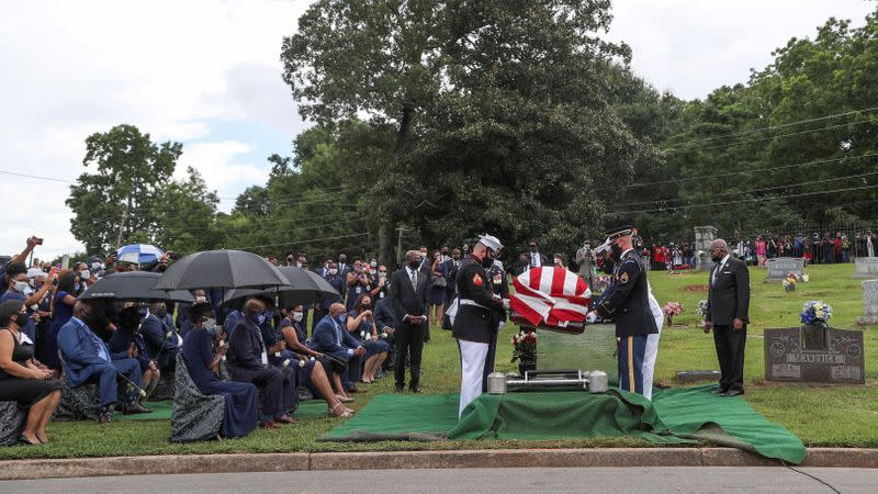 Burial of U.S. Congressman John Lewis in Atlanta