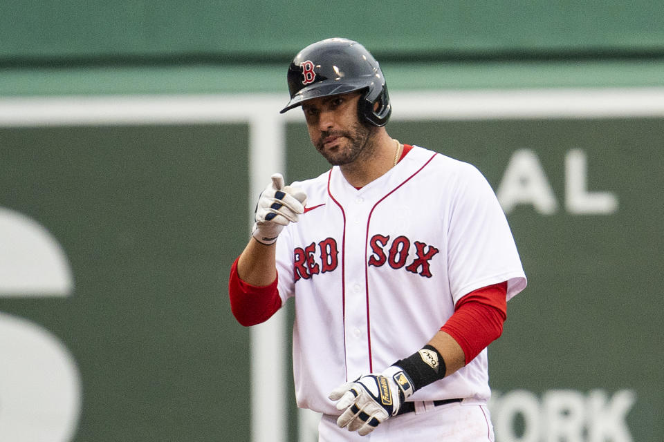 Will the Red Sox trade J.D. Martinez before Aug. 31? (Photo by Billie Weiss/Boston Red Sox/Getty Images)