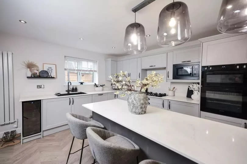 The new kitchen and dining area