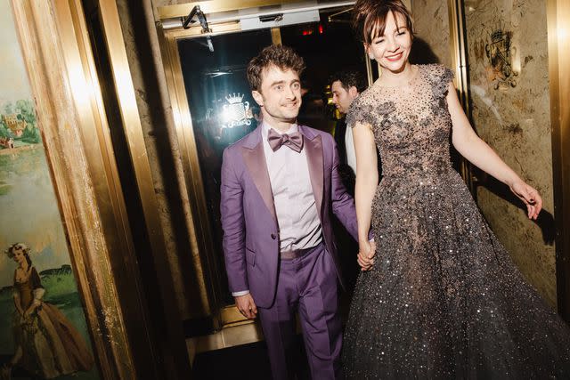 <p>Lanna Apisukh/WWD via Getty</p> Erin Darke and Daniel Radcliffe