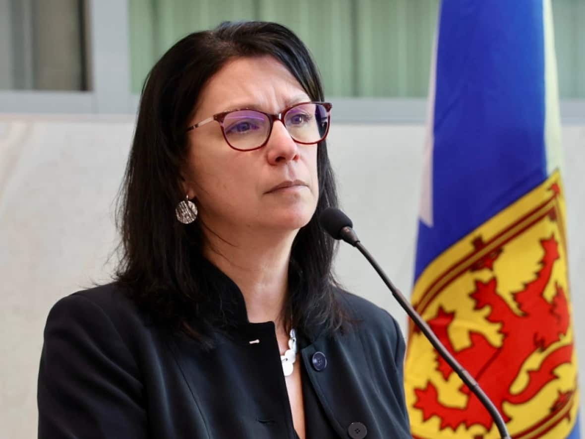 Michelle Thompson, Nova Scotia's minister of health and wellness, says filling out sick notes 'has been a waste of valuable time for our physicians.' (Jeorge Sadi/CBC - image credit)