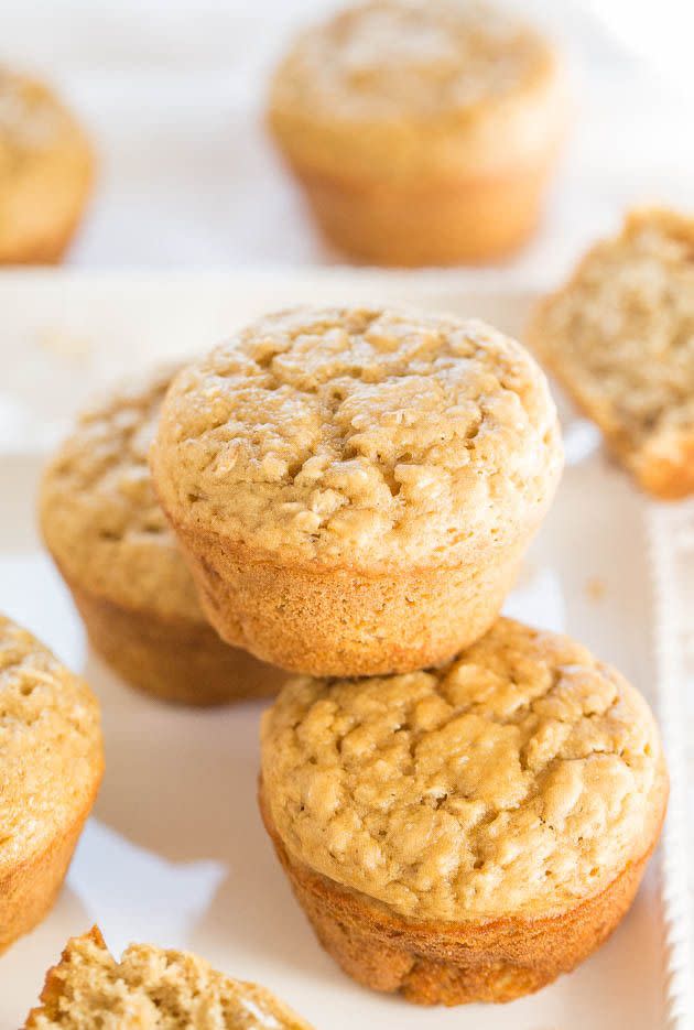 Skinny Oatmeal Brown Sugar Muffins