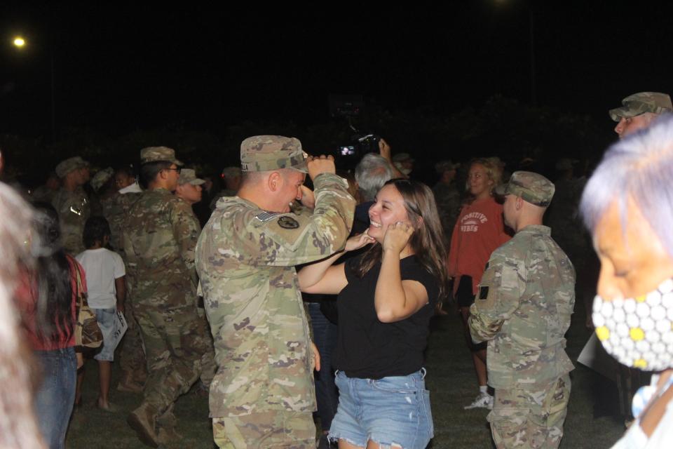 About 291 soldiers from the 1st Armored Brigade Combat Team of Fort Stewart 3rd Infantry Division returned from a six-month deployment to Germany. August 9, 2022.