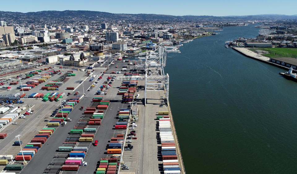 霍華德碼頭（Howard Terminal）。（Photo by Jane Tyska/MediaNews Group/The Mercury News via Getty Images）