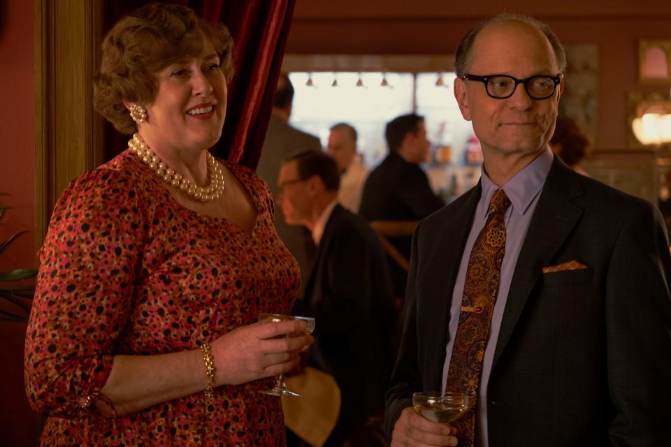 The absolutely splendid duo that is Sarah Lancashire (Julia Child) and David Hyde Pierce (Paul Child) in the season two finale of Julia.