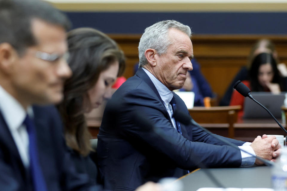 Robert F. Kennedy Jr. testifies at a hearing.