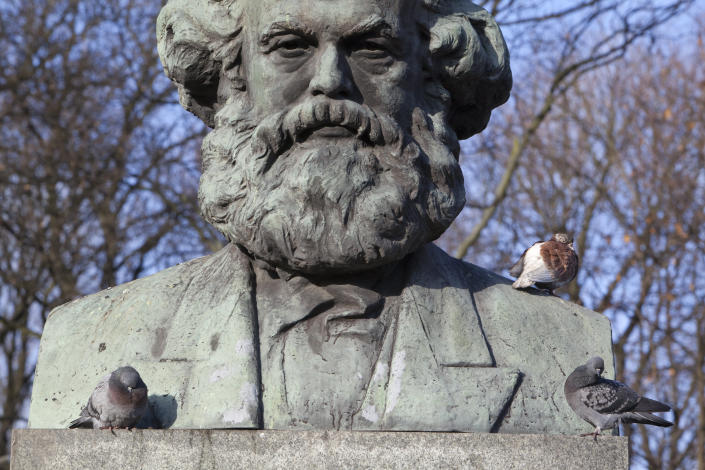 A statue of Karl Marx in Kaliningrad, Russia.&amp;nbsp; (Photo: Alex Potemkin via Getty Images)