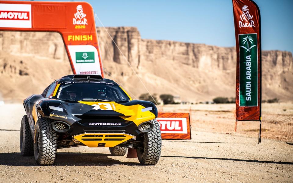 Motor racing car in Dakar rally - Vaclav Duska Jr