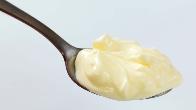 Spoonful of mayonnaise