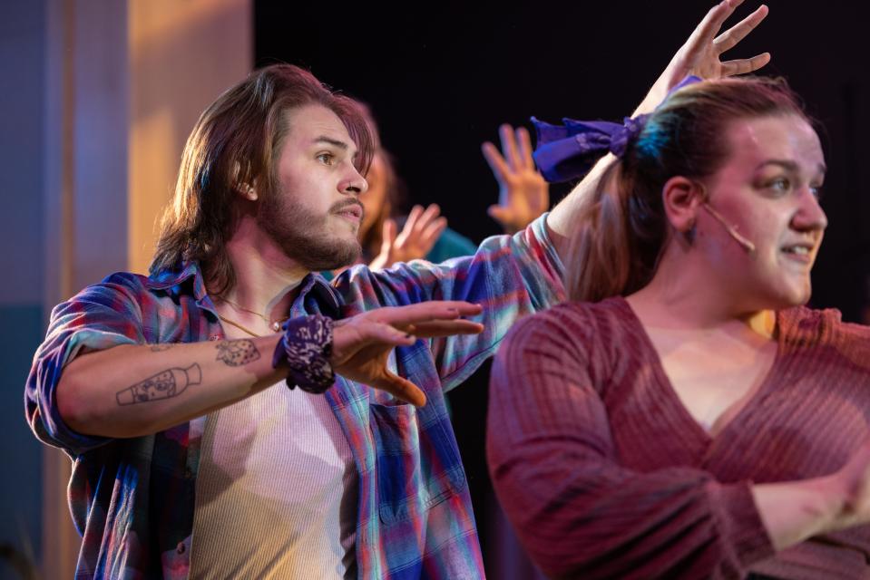 Zach Wilkeson plays Judas in Art 4's production of "Godspell" that opens March 17 and continues through March 26 at the St. Joseph County Public Library in downtown South Bend.