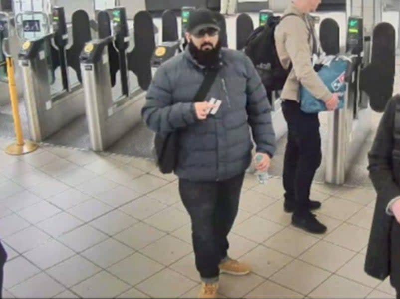 Usman Khan told a counter-terrorism boss he was wearing a bulky coat, which concealed a fake suicide belt, because it was a “cold day” shortly before the Fishmongers’ Hall attack (Metropolitan Police/PA)