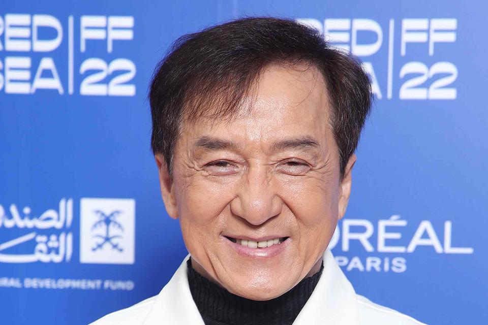 <p>Daniele Venturelli/Getty</p> Jackie Chan poses before his "In Conversation" at the Red Sea International Film Festival on December 08, 2022