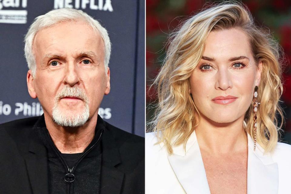 <p>Stephane Cardinale - Corbis/Corbis/Getty; Mike Marsland/WireImage</p> James Cameron; Kate Winslet