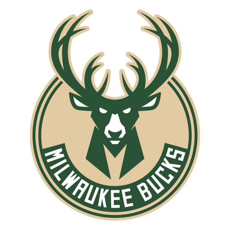 This modern Milwaukee Bucks logo was adopted in 2015.