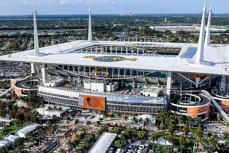 El Hard Rock Stadium es el sitio elegido para la final; está en Miami, donde reside Messi