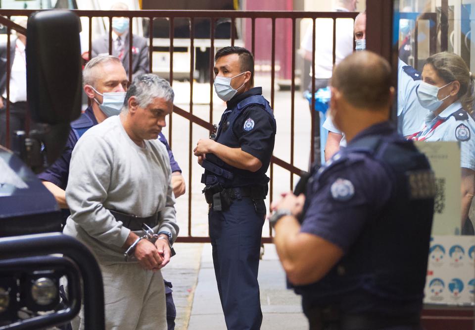 Mohinder Singh, arriving in court.